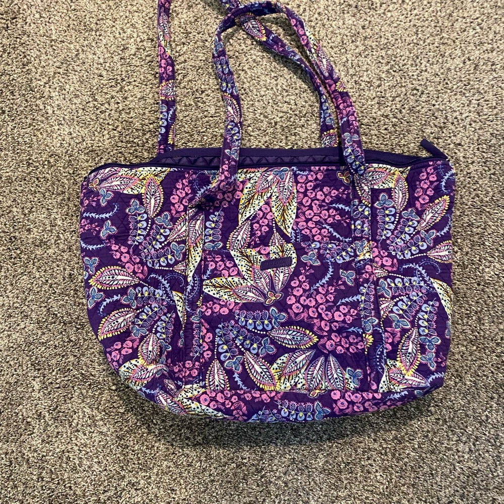 Vera Bradley-Get Carried Away Batik Leaves Tote